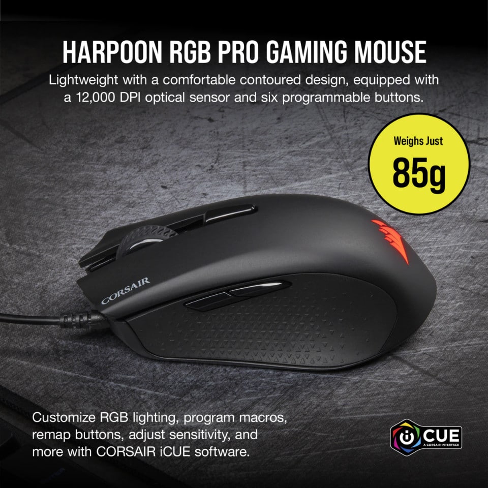 Corsair Gaming K Rgb Pro Harpoon Rgb Pro Gaming Keyboard And Mouse