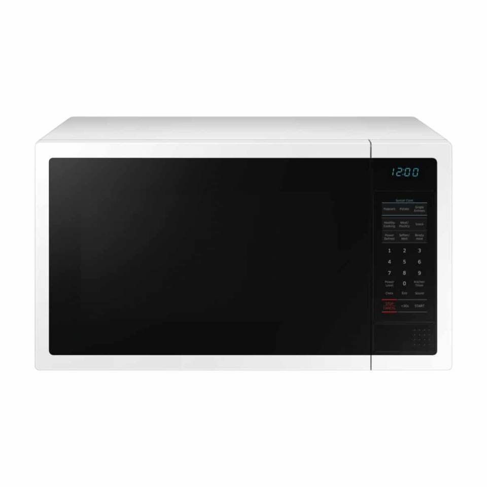 Samsung 34L 1000W White Microwave ME6124W-1