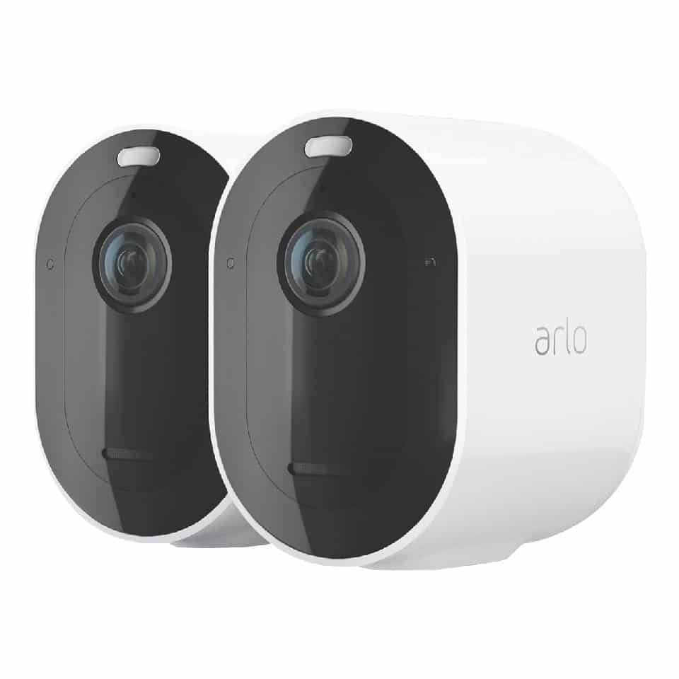 Arlo Pro4 2K Wire-Free Spotlight Camera (Twin Pack) VMC4250P-100AUS