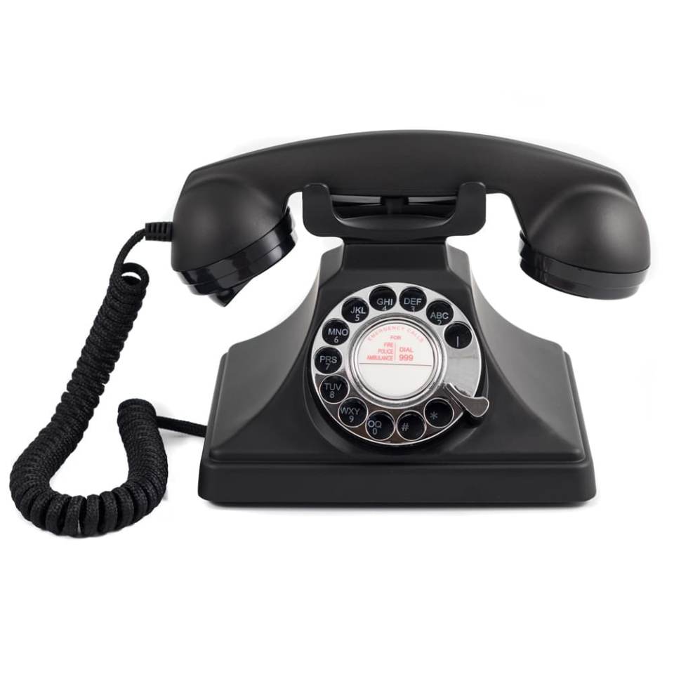 GPO 200 ROTARY TELEPHONE - BLACK GPO-200