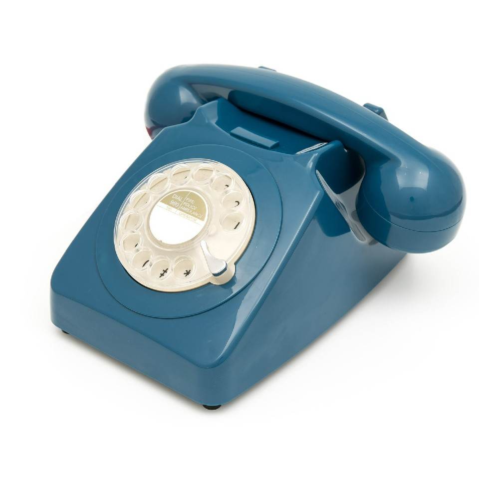 GPO 746 ROTARY TELEPHONE - AZURE BLUE