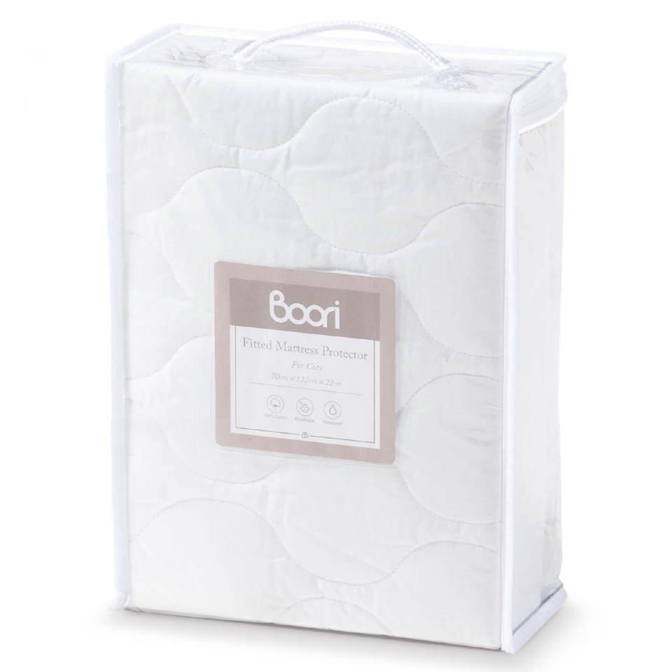 Boori Fitted Mattress Protector (for Standard Cot)