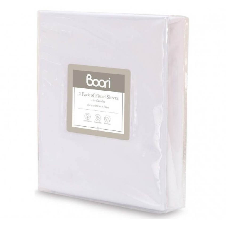 Boori Two Pack Cradle Fitted Sheet
