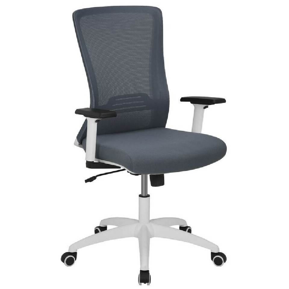 Scarborough Medium Back Chair- Grey & White JBSCARBGR