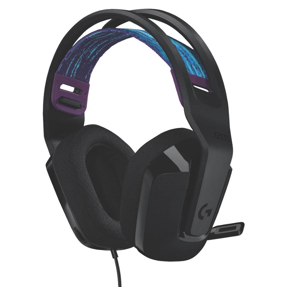 Logitech G335 Wired Gaming Headset (Black) 981-000979