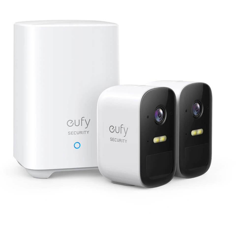 eufy Security eufyCam 2C Pro 2K Wireless Home Security System (2 Pack)T8861CD1