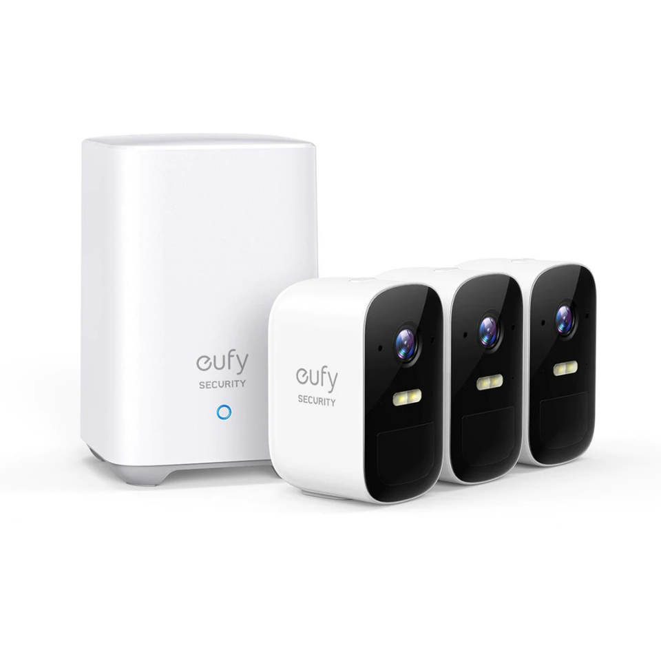 eufy Security eufyCam 2C Pro 2K Wireless Home Security System (3 Pack)T8862CD1