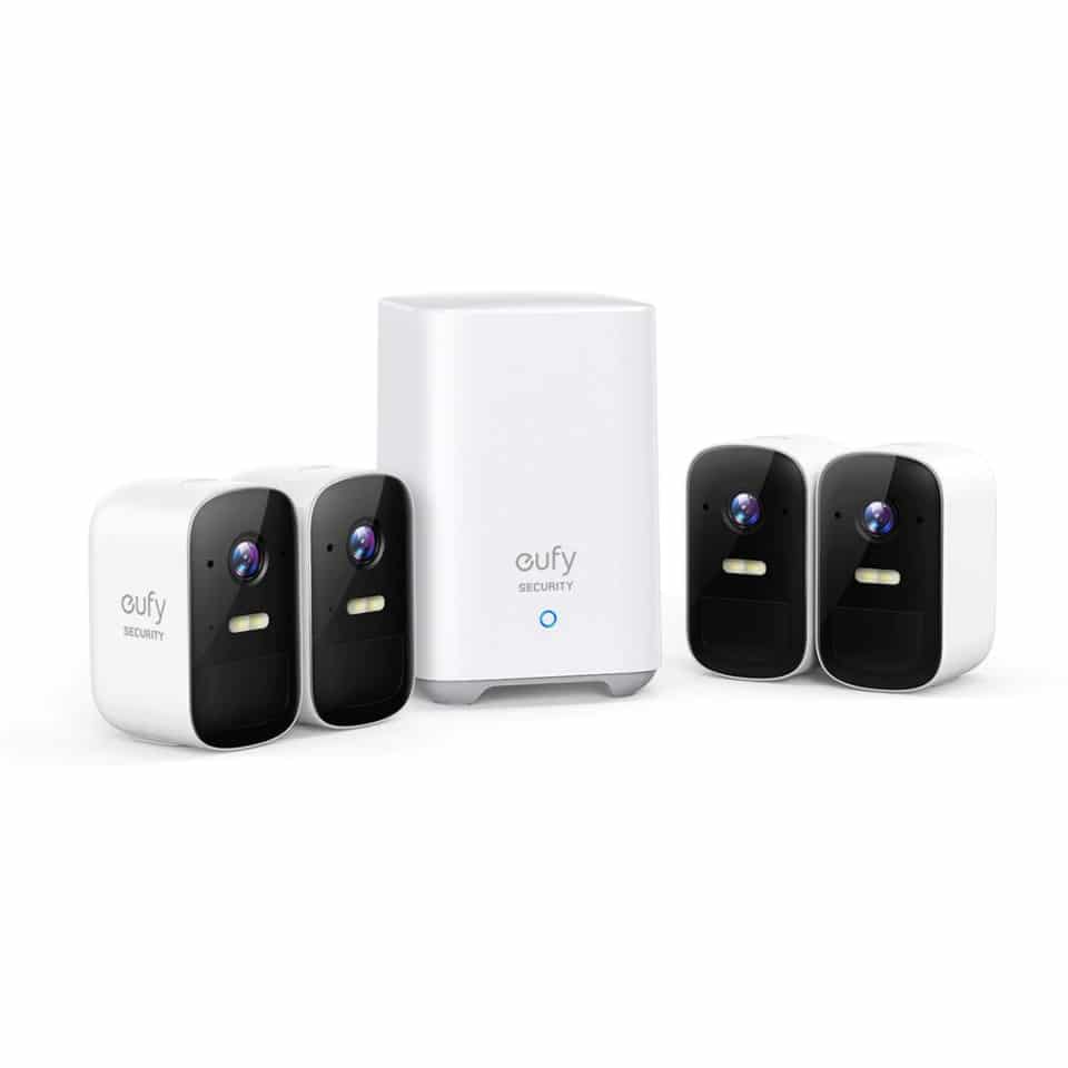 eufy Security eufyCam 2C Pro 2K Wireless Home Security System (4 Pack)T8863CD1