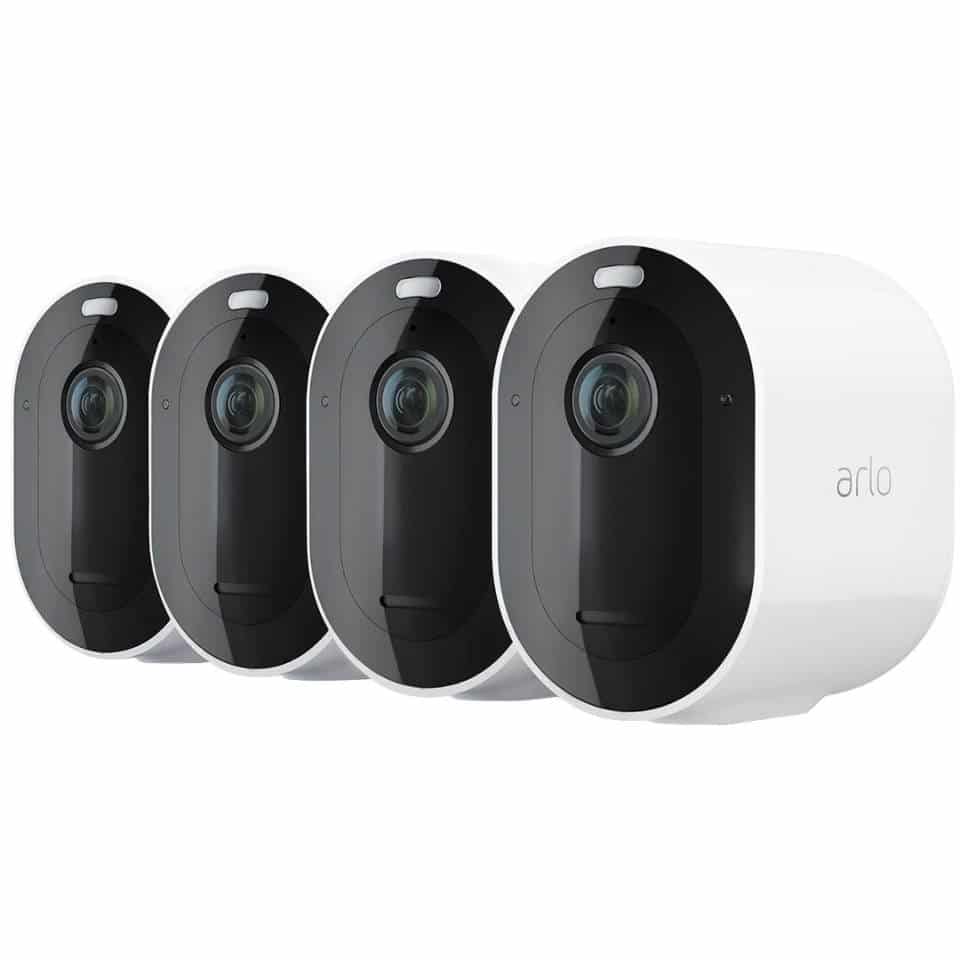 Arlo Pro 4 Wire-Free 2K HDR Spotlight Camera 4 PackVMC4450P-100AUSB