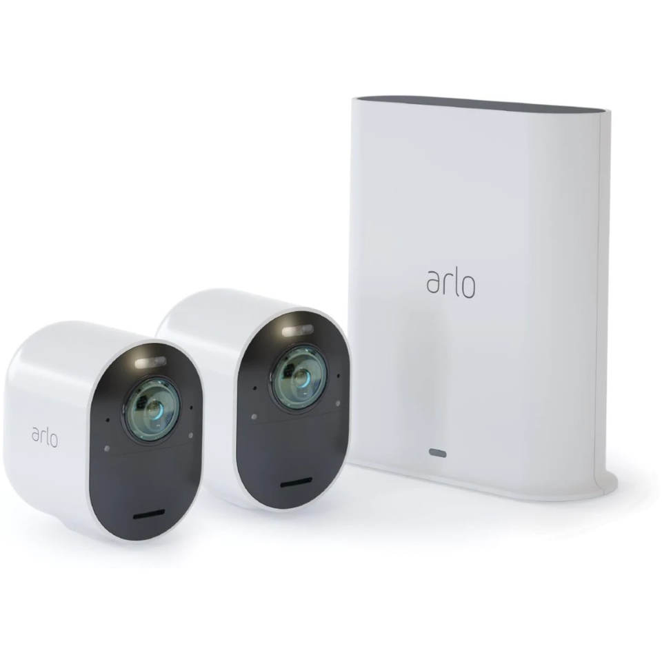 Arlo Ultra 2 4K UHD Wire-Free Security Spotlight Camera System – 2 Cameras & Smart HubVMS5240-200AUSB