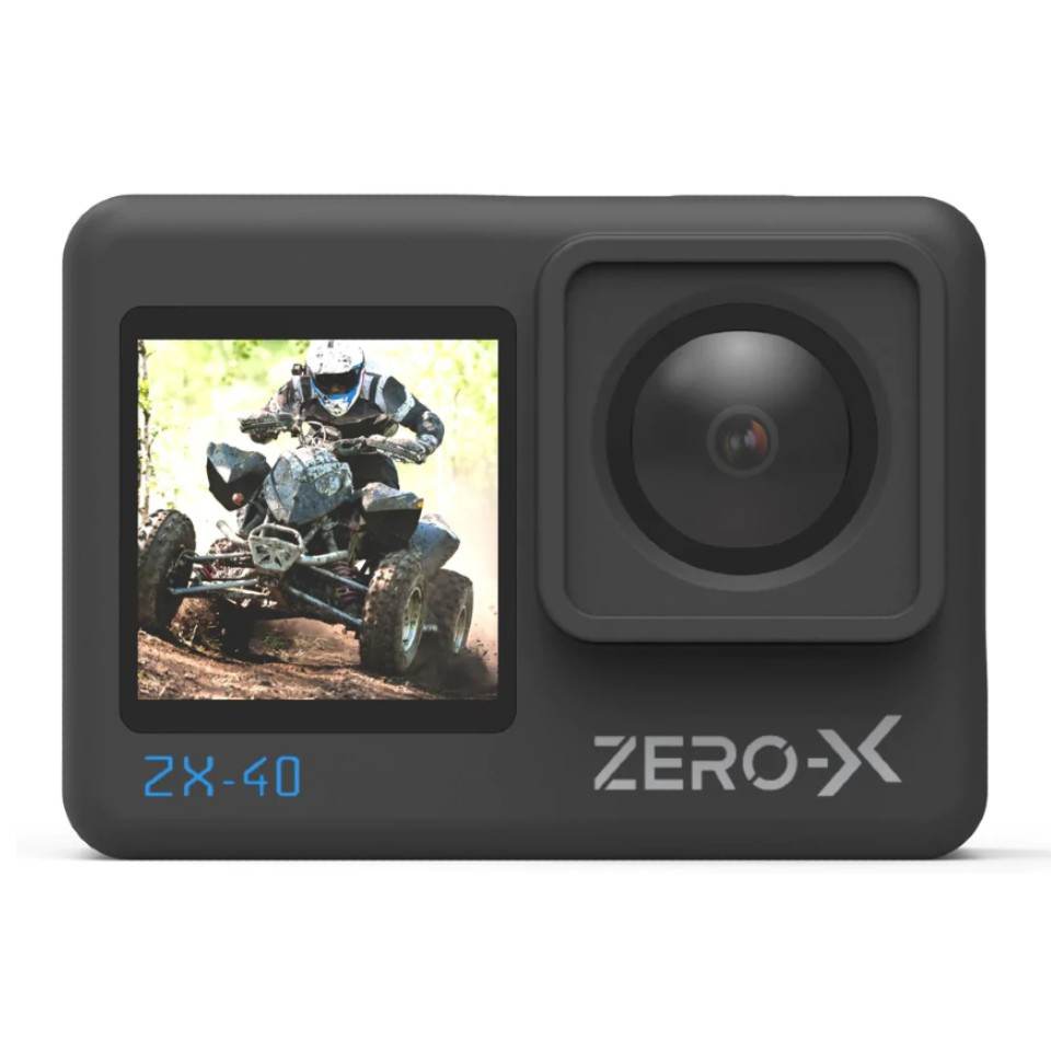 Zero-X ZX-40 4K UHD Action Camera with Dual Display & Wi-FiZX-40