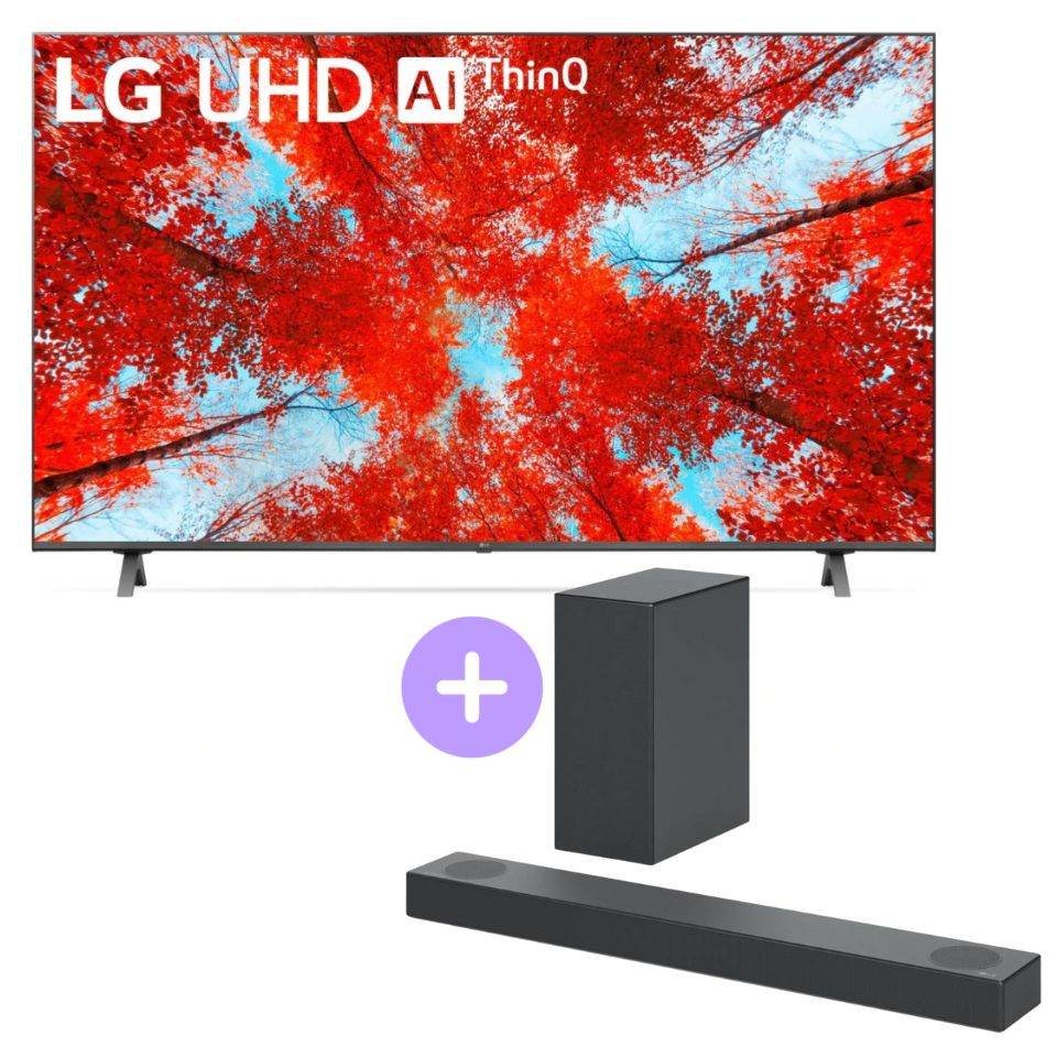 LG 86″ 4K Ultra HD LED Smart TV + LG 380W Dolby Atmos Soundbar Bundle