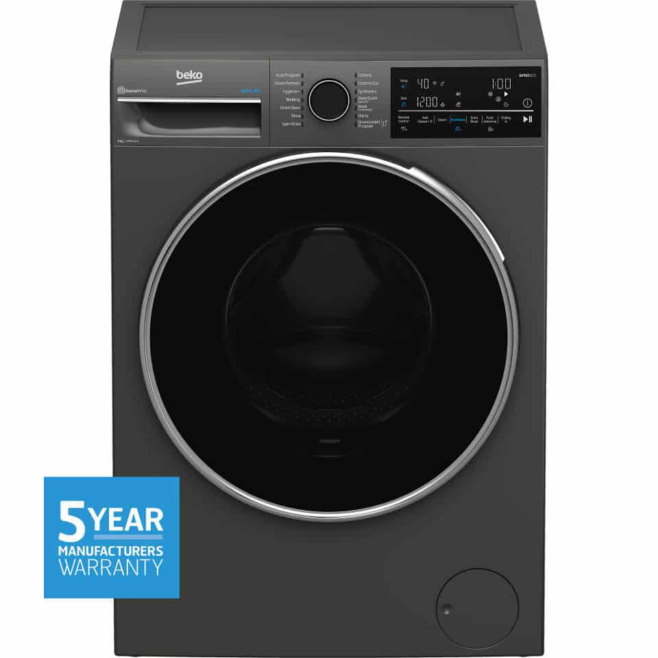 Beko 9 kg Autodose Wifi Connected Washing Machine with Steam ( Graphite ) BFLB904ADG