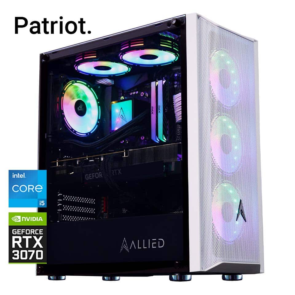 Allied Patriot-I Intel Core i5-12400F | RTX 3070 Gaming PC