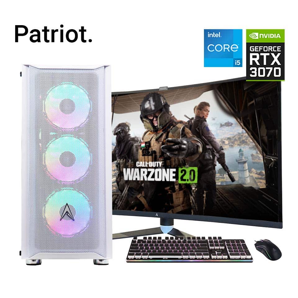 Allied Patriot-I Intel Core i5-12400F | RTX 3070 Gaming PC Bundle