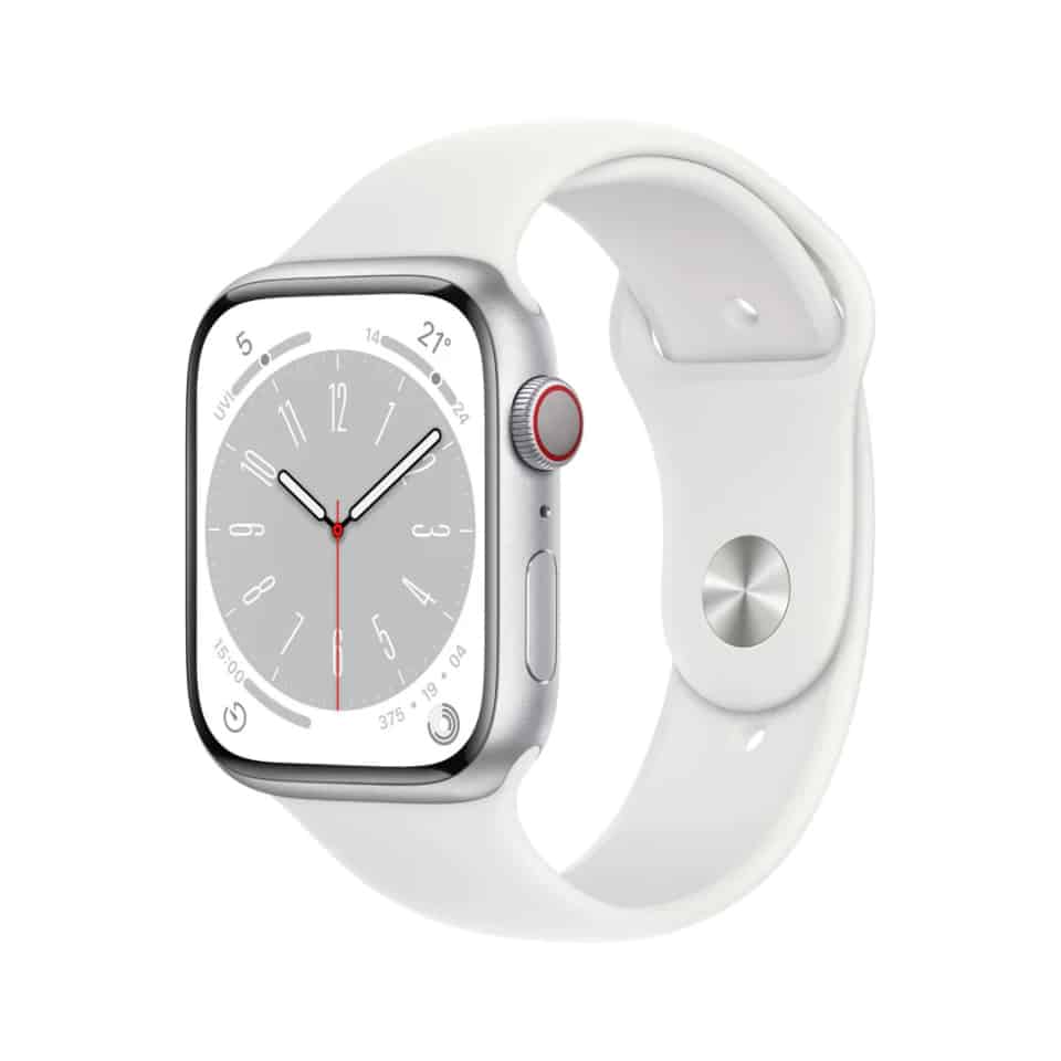 Apple Watch Series 8 45mm Silver Aluminium Case GPS + Cellular
