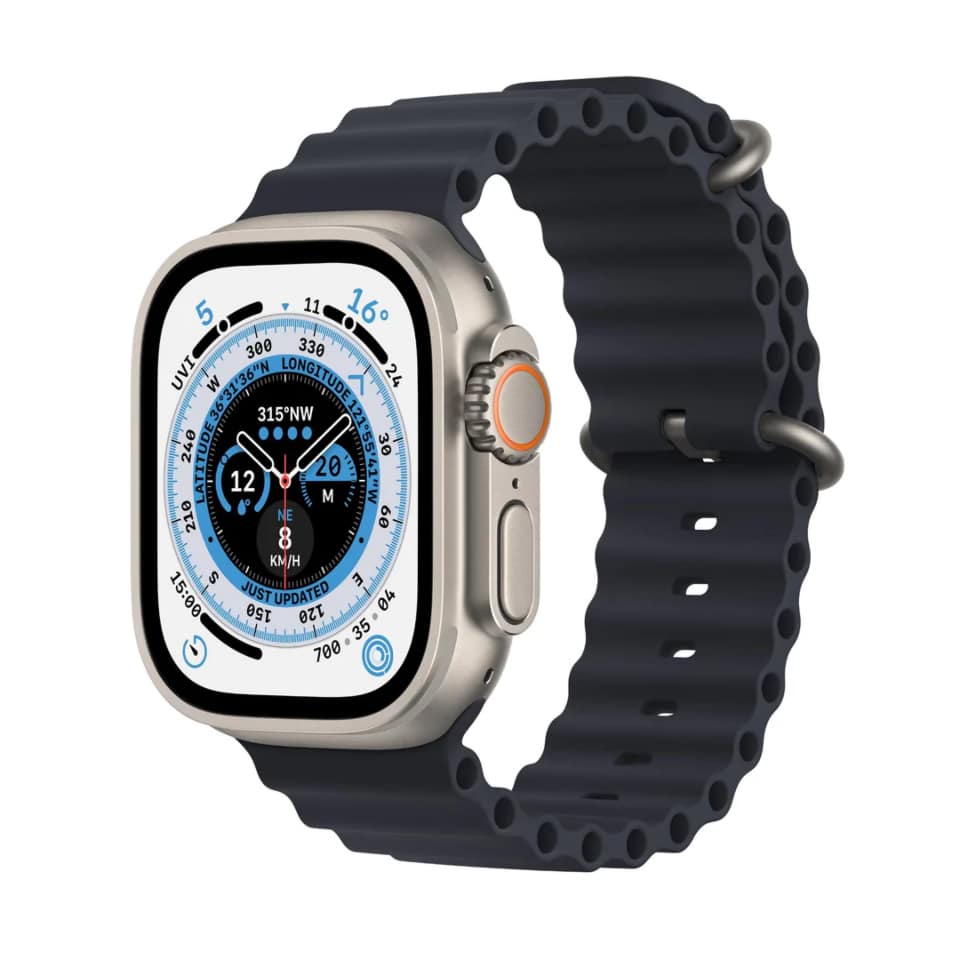 Apple Watch Ultra 49mm Titanium Case GPS + Cellular Ocean Band (Midnight)