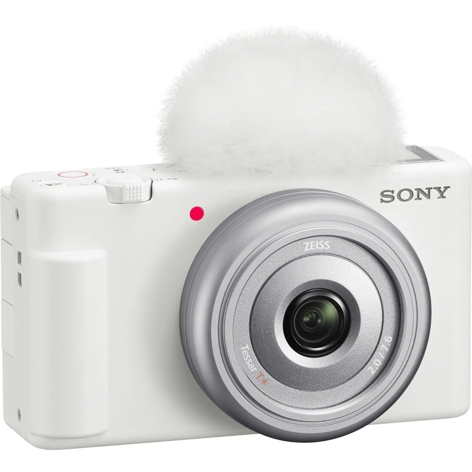 Sony CyberShot ZV-1F 4K Vlog Camera (White) ZV1FW