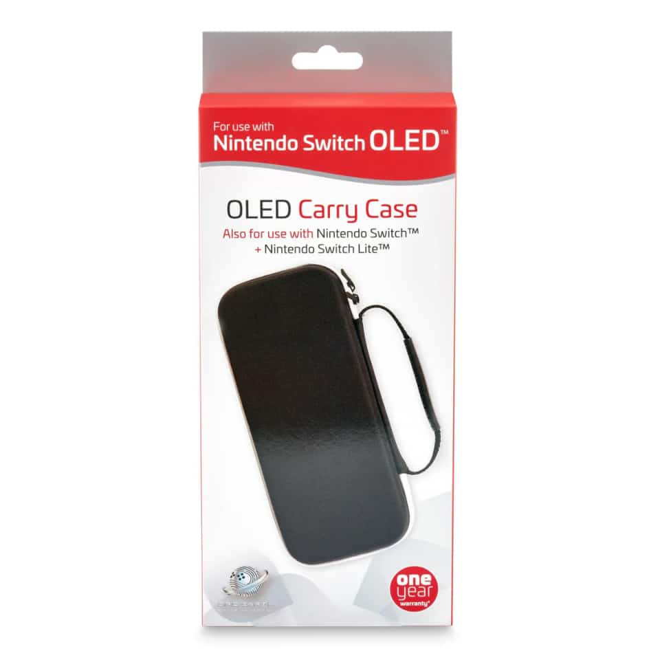 Nintendo Switch OLED Nylon Carry Case (Black and White)