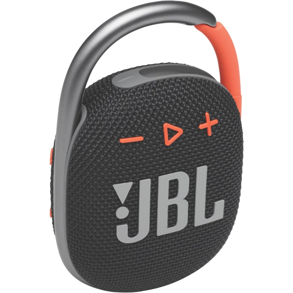JBL Clip 4 Bluetooth Speaker - Black Orange 5059104