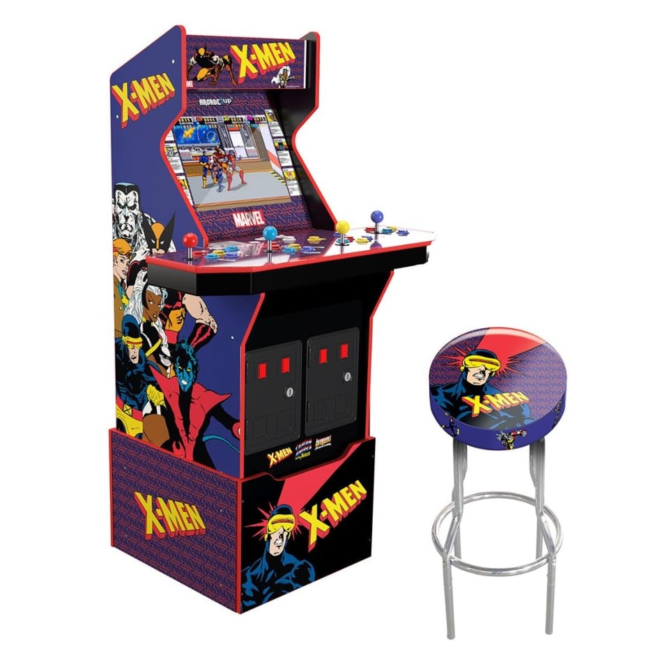 Arcade1Up X-Men Edition Arcade Cabinet with Exclusive Licensed Stool XMN-A-01253