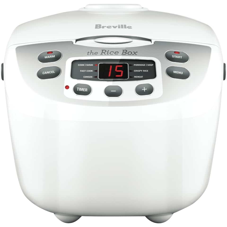 Breville 10 Cup Rice Cooker BRC460WHT