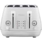 DeLonghi Distina Moments 4 Slice Toaster - White CTIN4003W