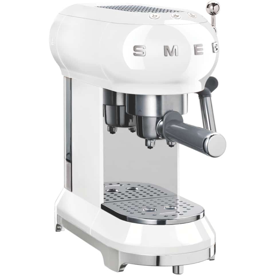Smeg 50s Retro Style Coffee Machine - White