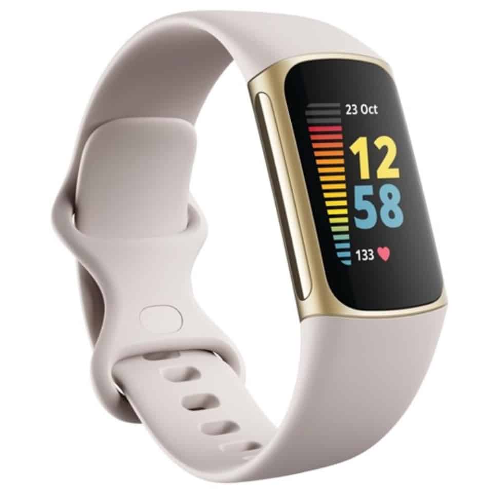 Fitbit Charge 5 (Lunar White/Soft Gold)