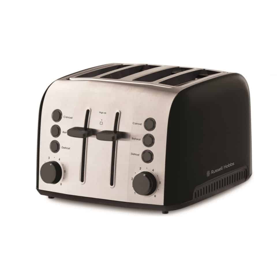 Russell Hobbs Brooklyn 4 Slice Toaster - Black RHT94BLK