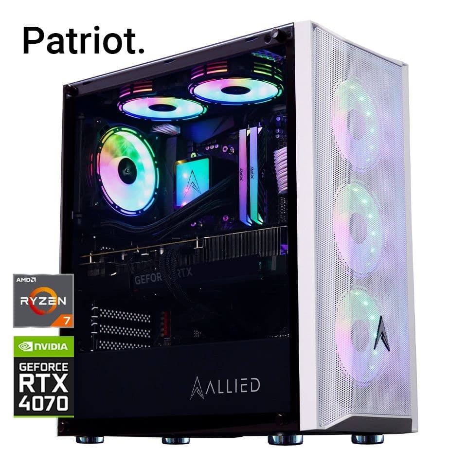 Allied Patriot Ryzen 7 5700X | RTX 4070 Gaming PC
