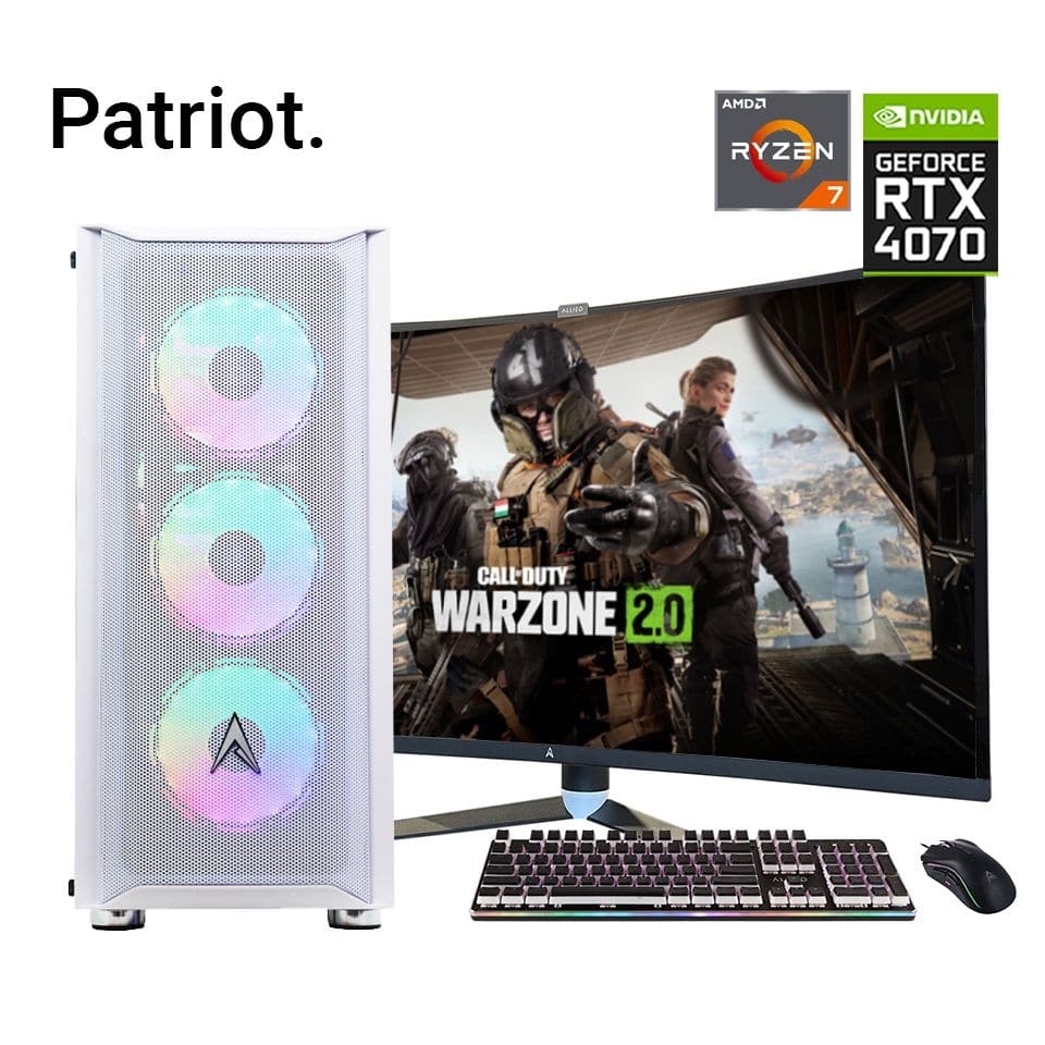 Allied Patriot Ryzen 7 5700X | RTX 4070 Gaming PC Bundle
