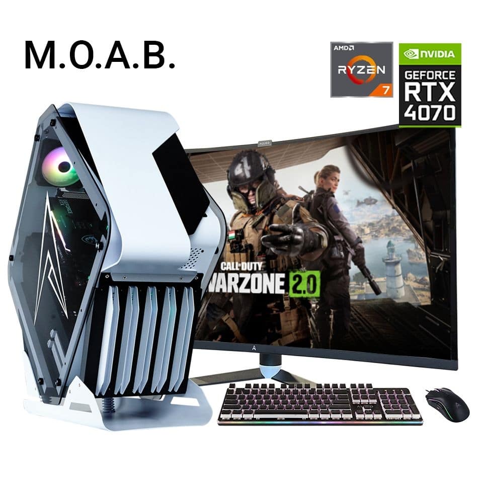 Allied M.O.A.B. Ryzen 7 5700X | RTX 4070 Gaming PC Bundle