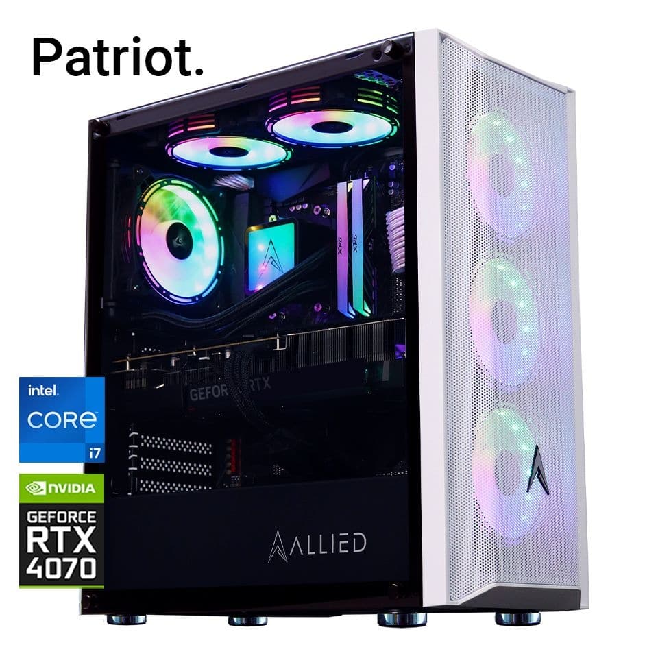 Allied Patriot Intel Core i7-12700F | RTX 4070 Gaming PC