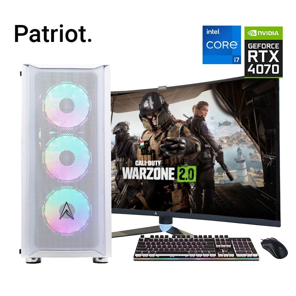 Allied Patriot Intel Core i7-12700F | RTX 4070 Gaming PC Bundle