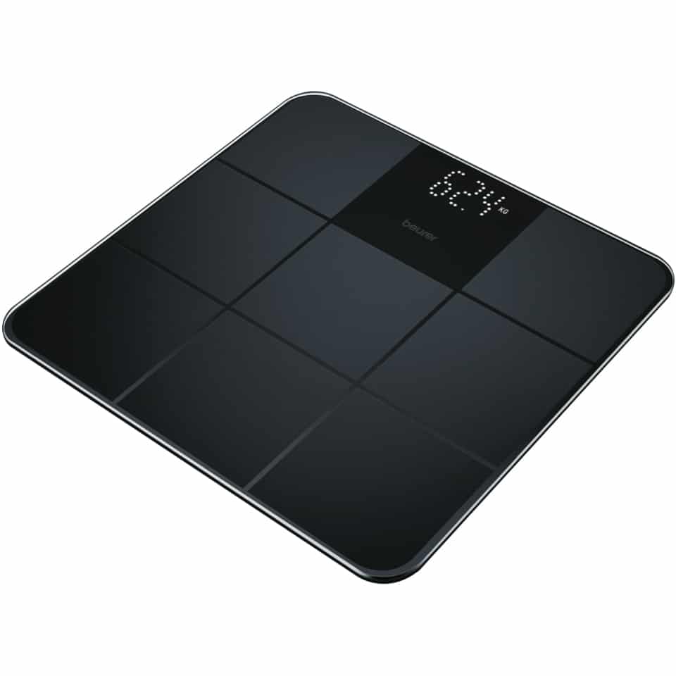 Beurer Digital Glass Scale - Matt/Gloss Black GS235