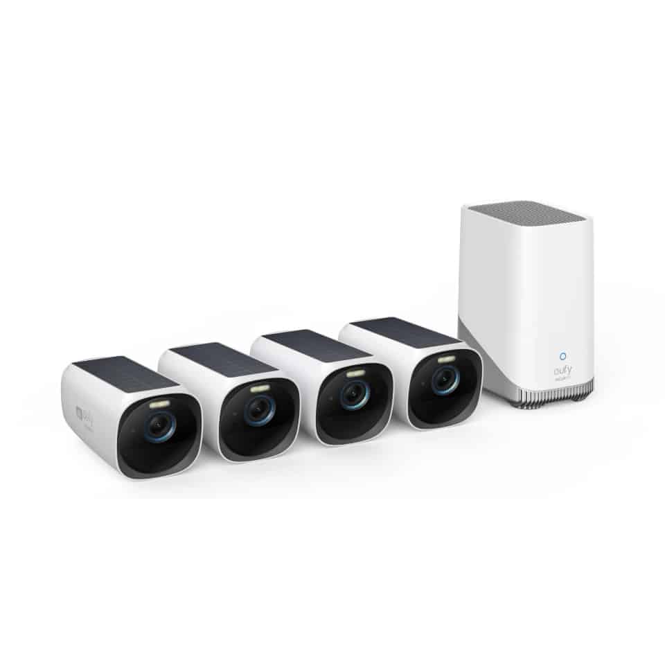 eufy Security eufyCam 3 4K Wireless Home Security System (4-Pack) T8873TW1