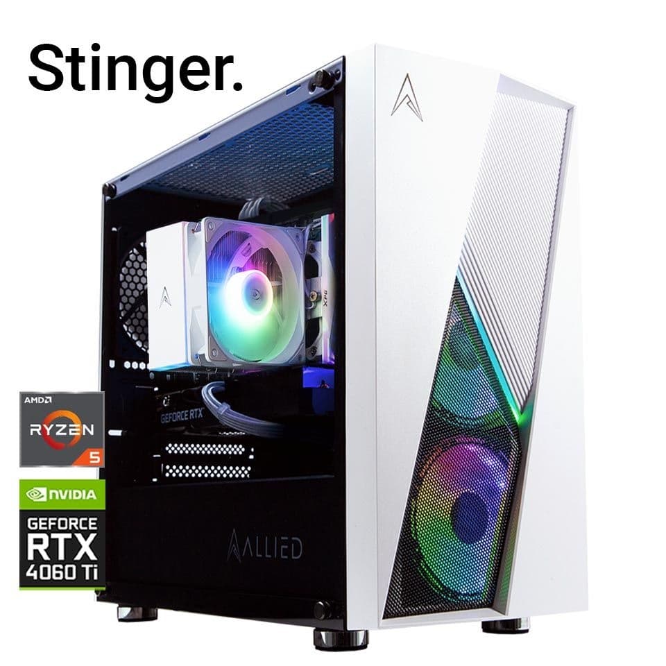 Allied Stinger Ryzen 5 5600 RTX 4060 Ti 8GB Gaming PC