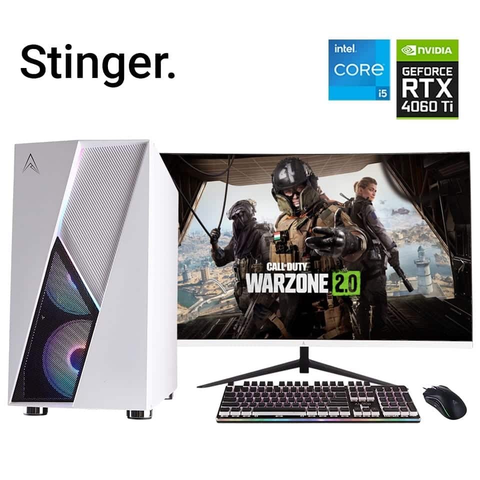 High End Gaming PC with NVIDIA GeForce RTX 4060 Ti and Intel Core