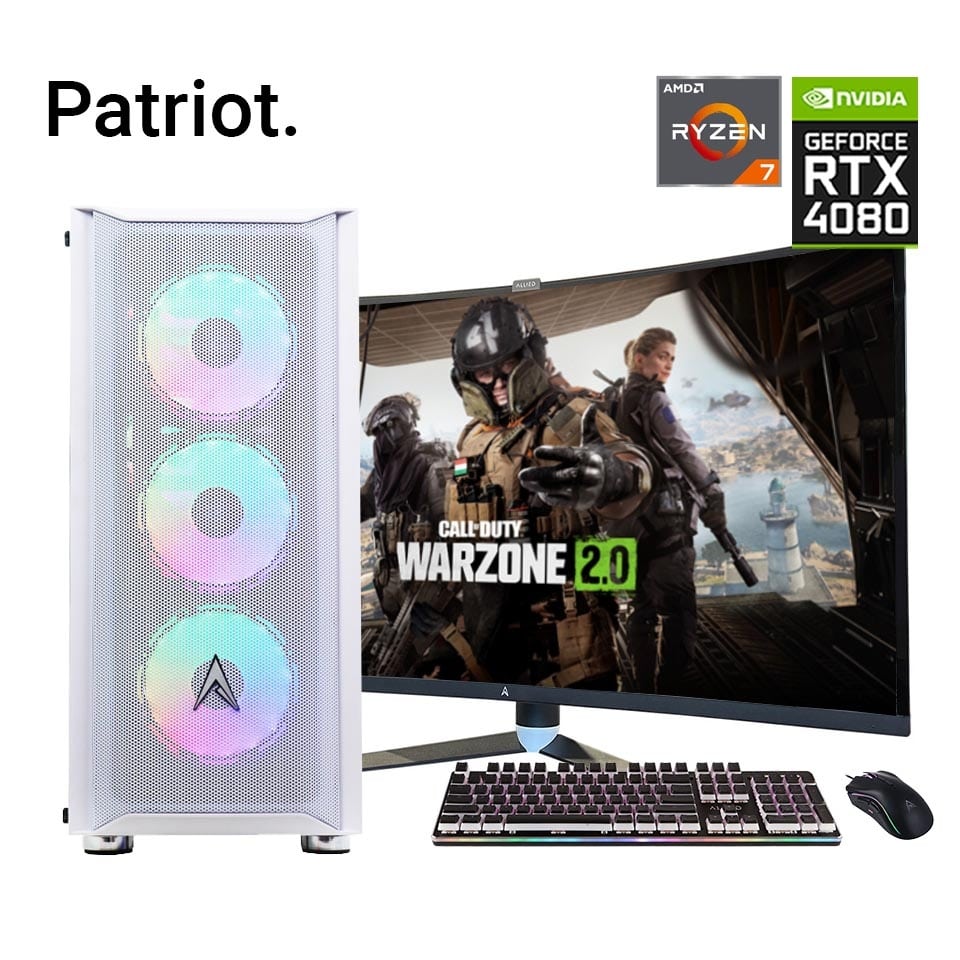 Allied Patriot Ryzen 7 7700 RTX 4080 16GB Gaming PC Bundle