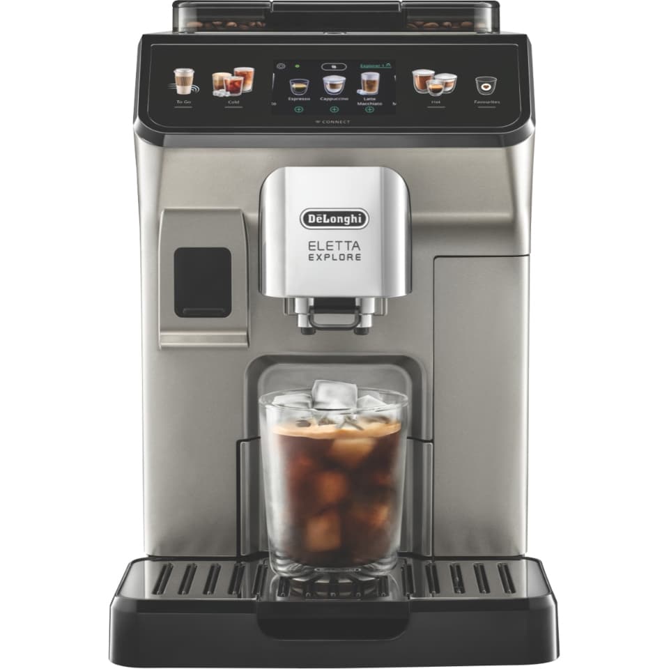 DeLonghi Eletta Explore Wifi Connect Titan Coffee Machine ECAM45086T